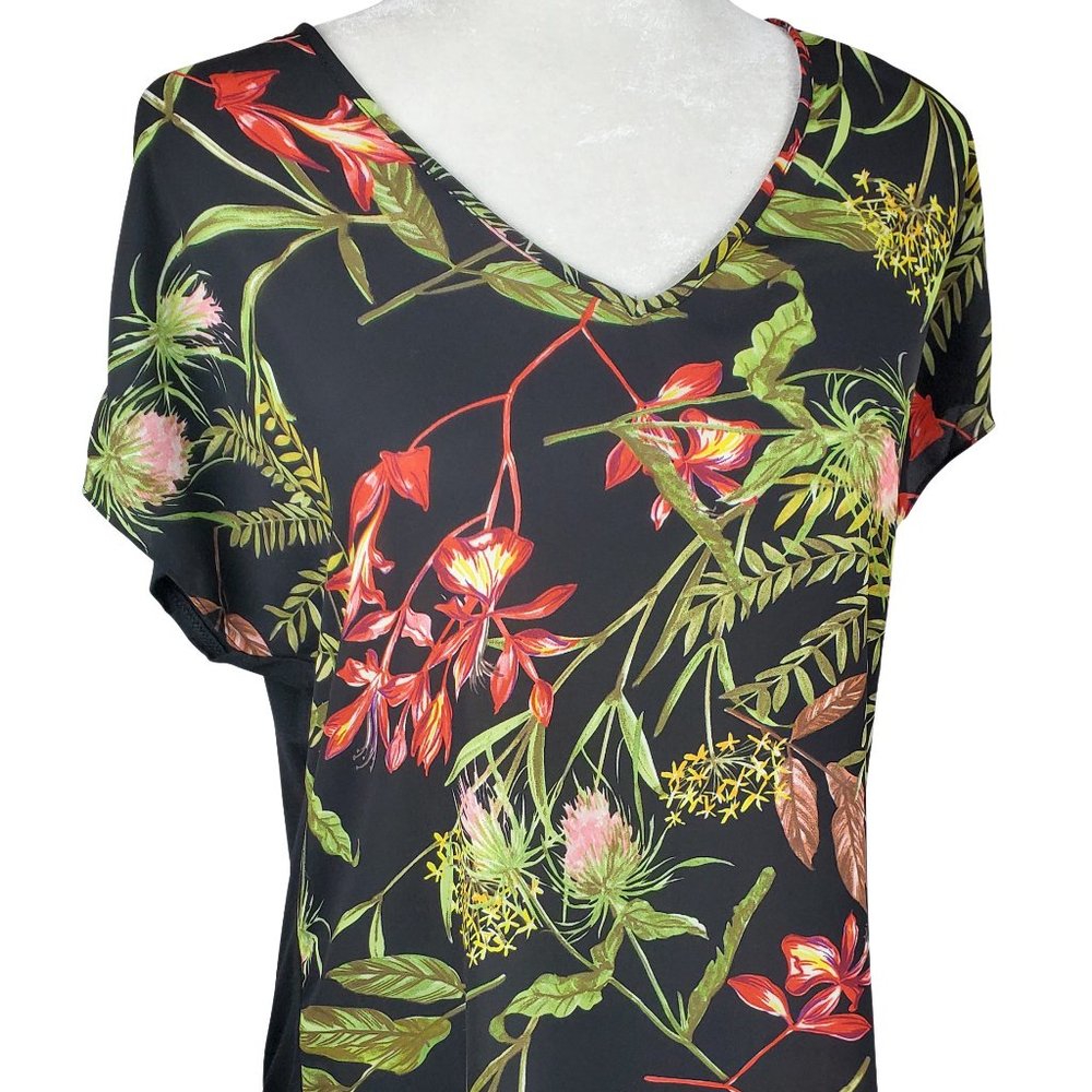 Philosophy Floral V Neck Top